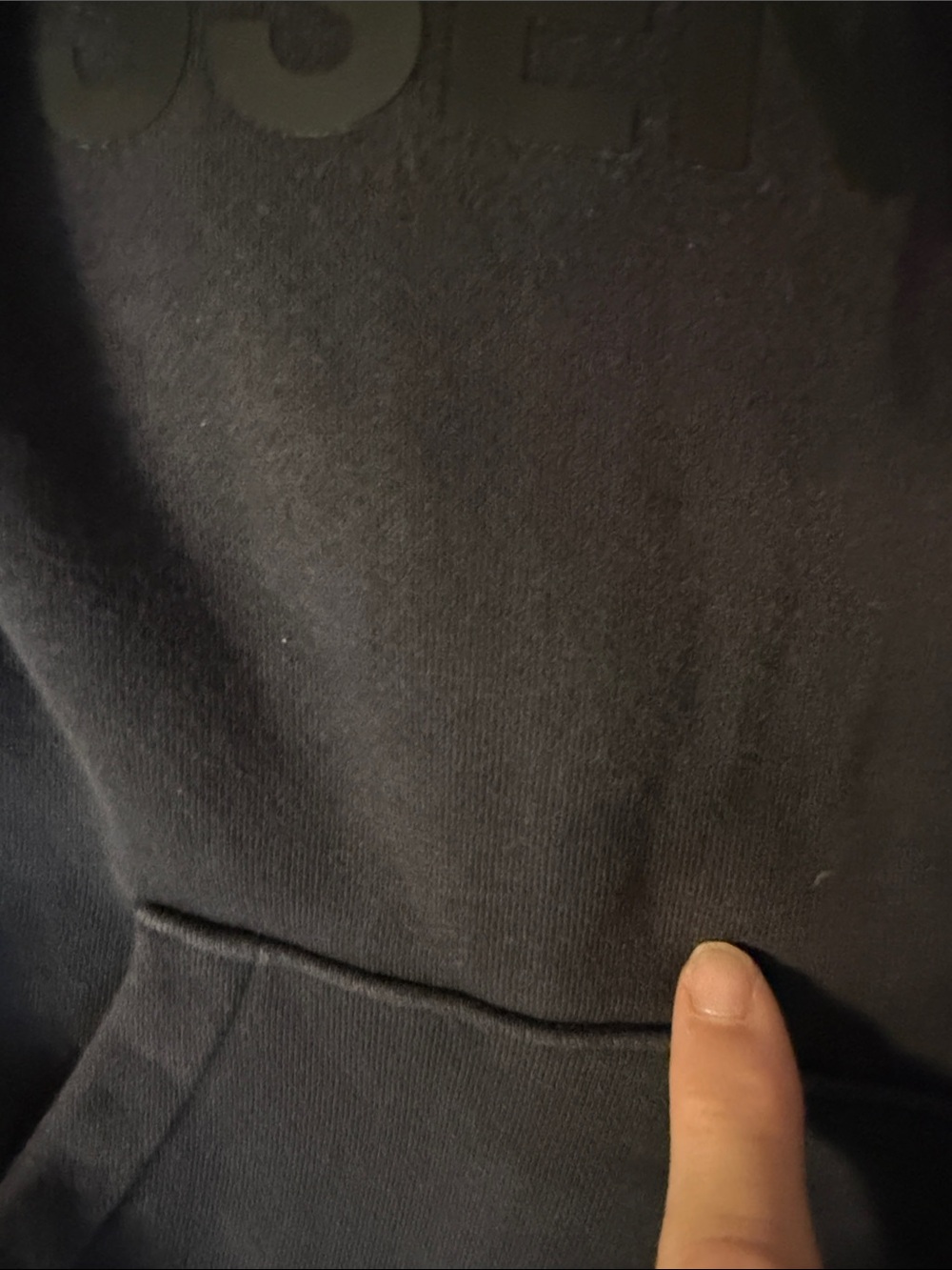 FEAR OF GOD  essentials Black Logo Pullover Hoodie - Picture 3 of 4
